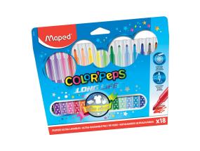 Kuitukärkikynä 12 väriä Maped Color Peps Monster