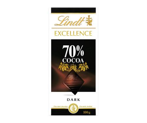 suklaa LINDOR Lindt Excellence tumma 100g (70% kaakaota)