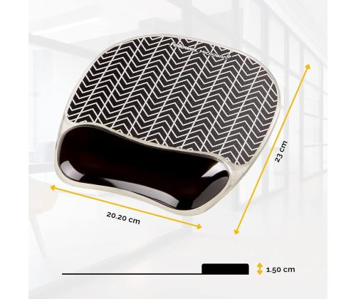 Rannetuella varustettu hiirimatto FELLOWES Photo Gel™ (Chevron)