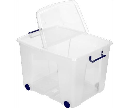 Muovilaatikko kannella 75L (34.5 x46x61cm)