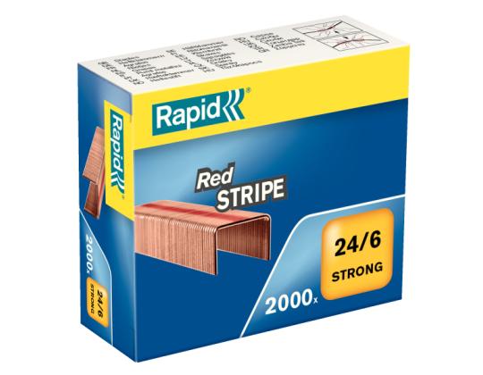 Nitomanasta 24/6 Rapid Red Stripe 2000kpl/pkt