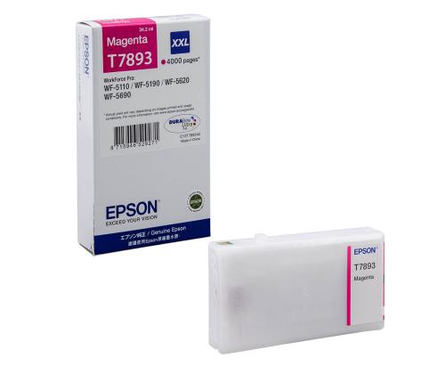Mustekasetti Epson T7893 Magenta 34ml WF-5110DW/WF-5190DW/WF-5620DWF/WF-5690DWF