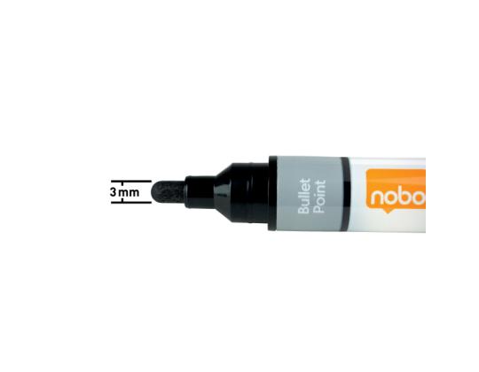 Lasitaulumerkkisetti NOBO Glass 4 värin pakkauksessa