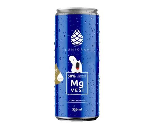 LUMIORAV-magnesiumvesi kevyesti kuplivana 0,33 litran tölkissä