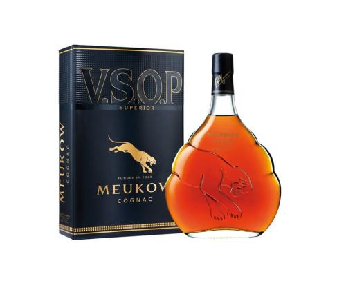 Konjakki MEUKOW Cognac VSOP 40% 70cl laatikossa
