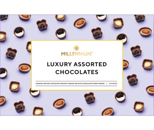 MILLENNIUM Kommikarp ylellisiä suklaakonvehteja 220g