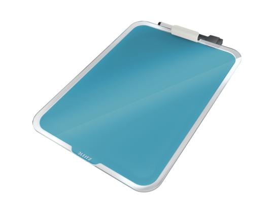 Lasitaulu-magneettitaulu LEITZ Cosy 220x300mm pöytään + tussi sininen