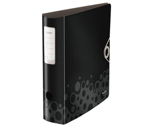 Muovimappi A4 800 Leitz Bebop musta kuminauhasuljin