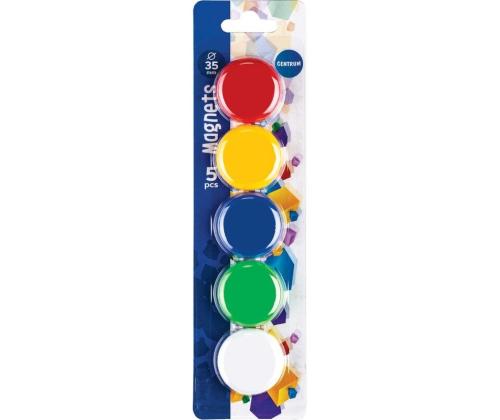 Vahvoja magneetteja eri väreissä valkotauluille ja fläppitauluille.