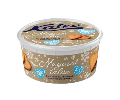 Piparkakut KALEV sydämen muotoiset ohuet piparkakut laatikossa 300g