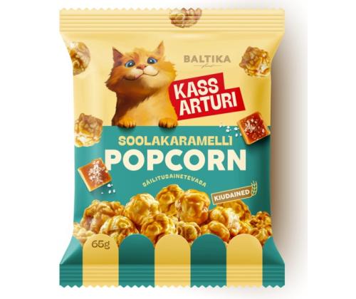 BALTIKA Cat Arturi suolattu karamellipopcorn 65g