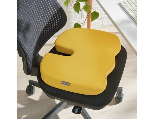 Istuintyyny ergonominen LEITZ Cozy keltainen