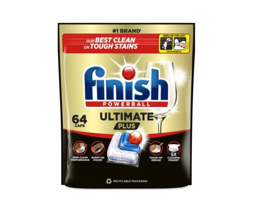 Astianpesukonetabletit FINISH Ultimate Plus 64 kpl