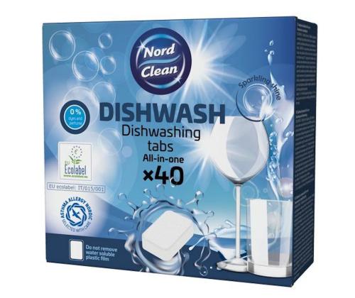 Astianpesukoneen tabletit NORD CLEAN 40 kpl