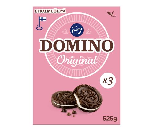 FAZER Domino Original -keksit 525g vegaaniset