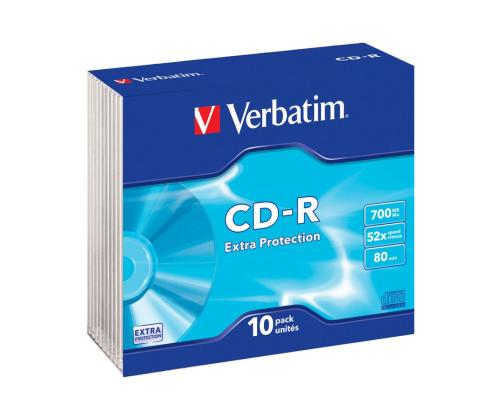 CD-R 700MB 52x 80min Verbatim Extraprotection slim