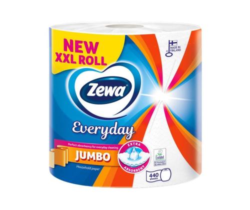 ZEWA Everyday Jumbo 2-kerroksinen valkoinen talouspaperi