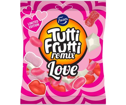 Karkkia FAZER Tutti Frutti Remix Love 150g