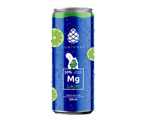 LUMIORAV-virvoitusjuoma magnesiumvesilime kevyesti kupliva 0,33 l tölkki