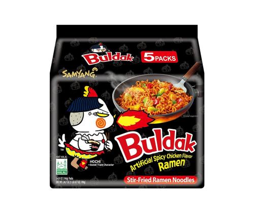 BULDAK Instant noodles ramen spicy, chicken 700g (5x140g)