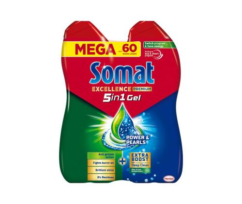 Astianpesugeeli SOMAT Excellence Anti-Grease 2 x 30 kpl 1,08 l
