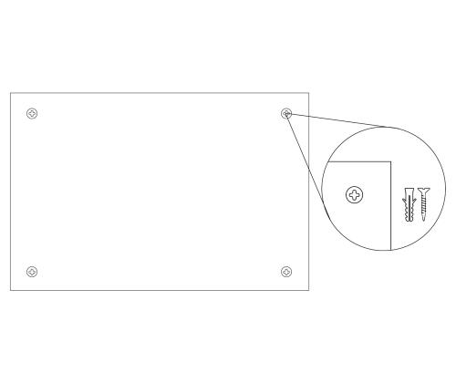 Lasitaulu 600x900mm magneettinen, valkoinen