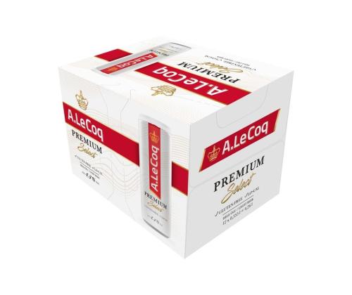 A. LE. COQ-olut Premium Select Gluteeniton kevyt 4,3% 35,5cl x12