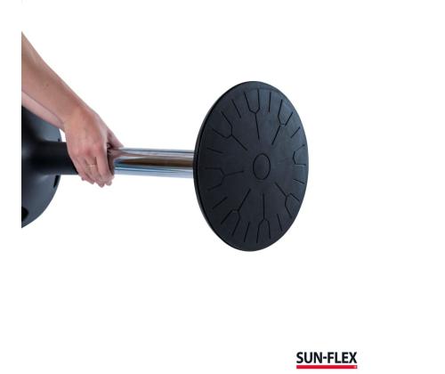 Aktiivituoli SUN-FLEX Active 62-71cm, istuimen halkaisija 310mm, jalan halkaisija 290mm, paino 5.6kg/ musta kangas, musta jalka