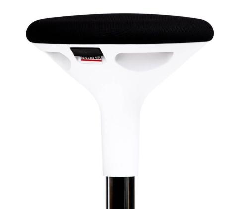 Aktiivituoli SUN-FLEX Active 62-71cm, istuimen halkaisija 310mm, jalan halkaisija 290mm, paino 5.6kg/ Musta kangas, valkoinen jalka