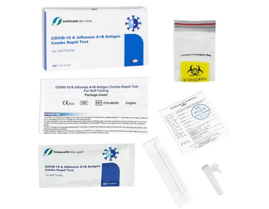 Antigeenin pikatesti Fluorecare Flu (A+B) + COVID-19