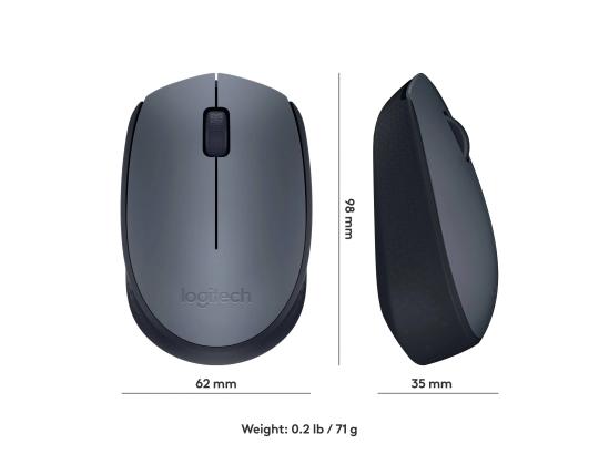 Tietokoneen langaton hiiri LOGITECH M170 harmaa