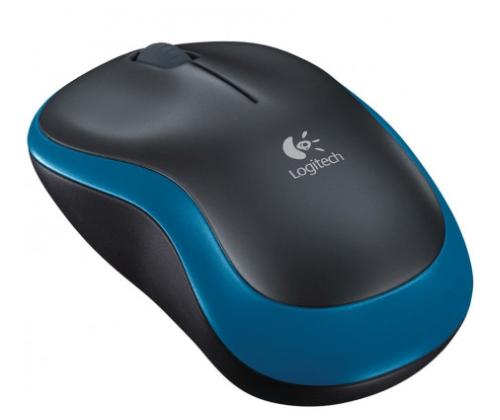 Hiiri Logitech langaton M185 musta/sininen