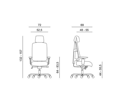 Tietokonetuoli/työtuoli ANTARES Boston (jopa 200kg)