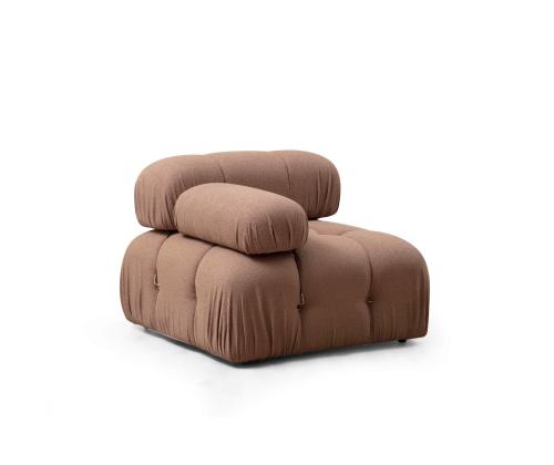 Sohva Bubble L1 - Ruskea Bouclette-sohva