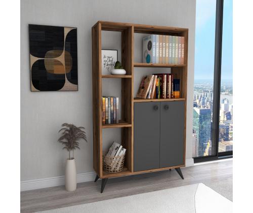 Meldan runkopöytä - vaalea pähkinä, antrasiitti