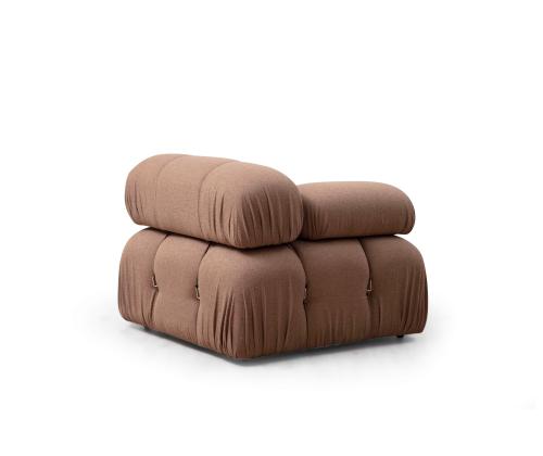 Sohva Bubble L1 - Ruskea Bouclette-sohva