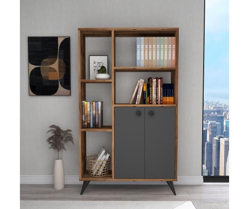 Meldan runkopöytä - vaalea pähkinä, antrasiitti