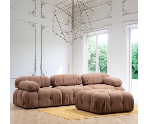 Sohva Bubble 1R - Ruskea Bouclette-sohva