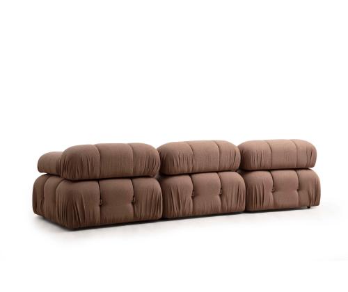 Sohva Bubble L1 - Ruskea Bouclette-sohva