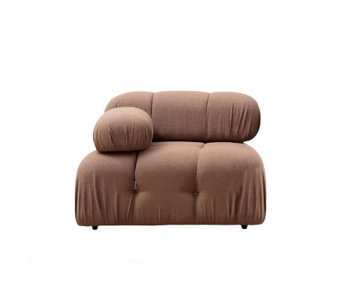 Sohva Bubble L1 - Ruskea Bouclette-sohva