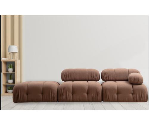 Sohva Bubble 1R - Ruskea Bouclette-sohva