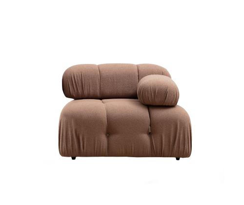 Sohva Bubble 1R - Ruskea Bouclette-sohva