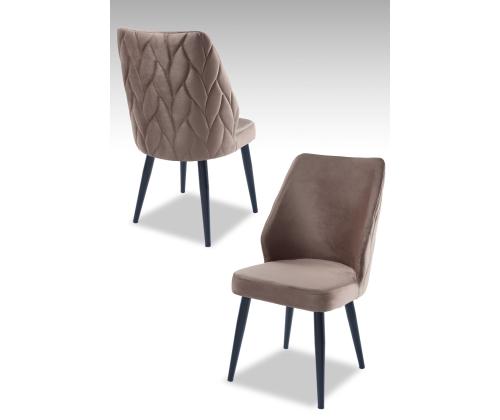 Huonekalutuolisarja Pufi - Cappuccino, Musta