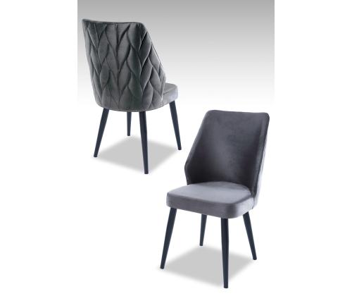 Tuoliryhmä Pufi - Harmaa, Musta