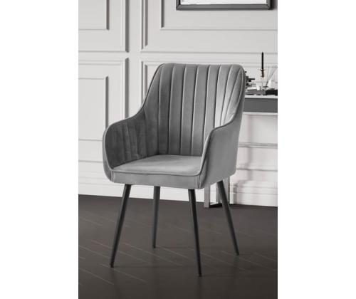 Huonekalusarja Nova tuolit - Harmaa, Musta