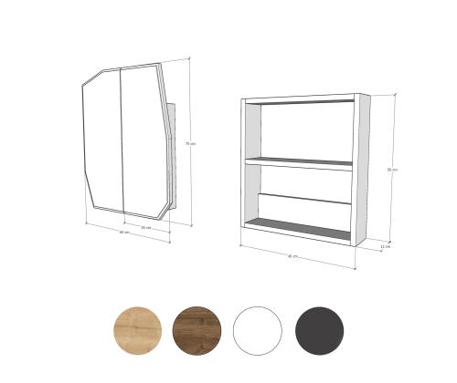 Kvartsikaappi - musta