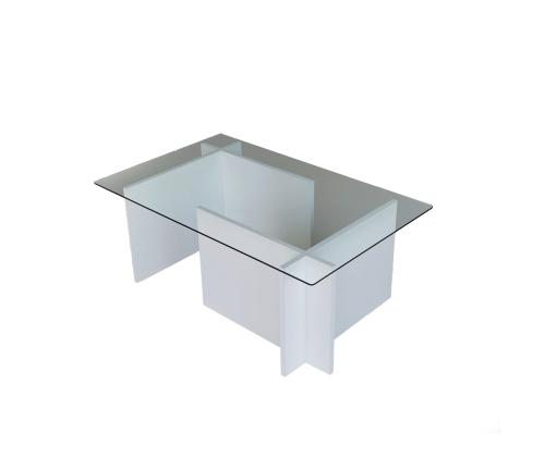 Escape-sohvapöytä - Valkoinen