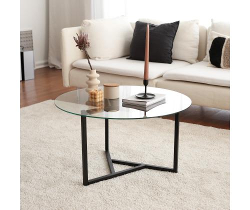 Sohvapöytä Trio sehpa / şeffaf temperli cam S402