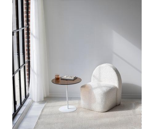 Chill-Out sohvapöytä - Valkoinen, pronssi