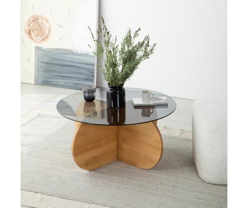 Sohvapöytä Bubble Wood - Fume, Tammi